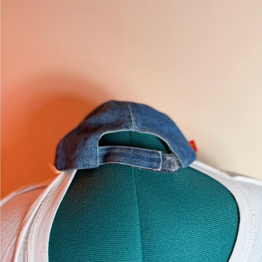 Blue Denim Cap with Star Patch